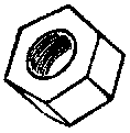 1/4 Hex Nuts